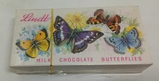 Vintage Lindt Milk Chocolate Butterflies Shop Display Dummy Box