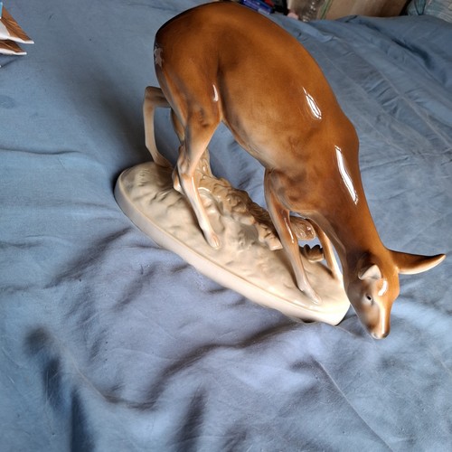 Royal dux deer figure - royal, by
