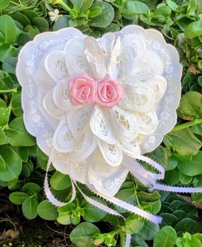 Wedding ring bearer - ring, pillow