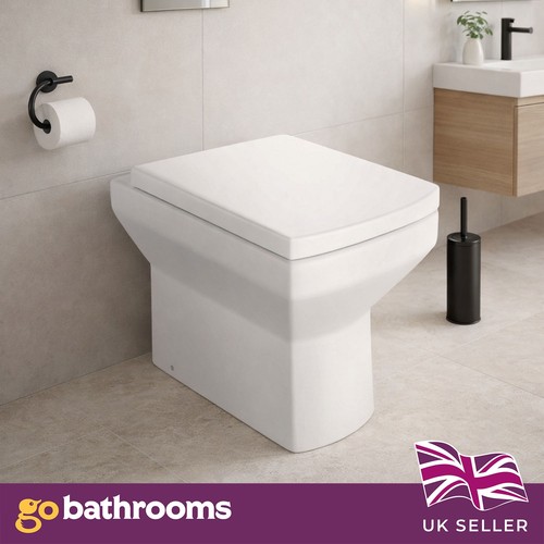 Back wall toilet - wall, modern