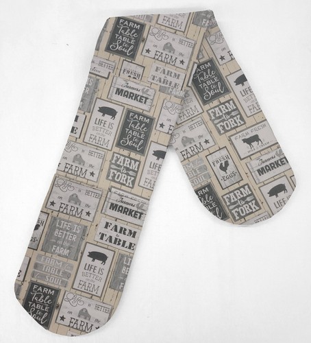 Farm table double oven mitt - to,