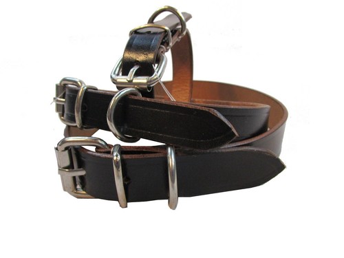 Leather custom dog collar - leather,