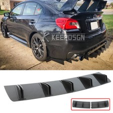 For Subaru Impreza WRX STI Hatch Carbon Look Rear Bumper Diffuser Splitter Chin