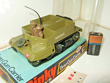 Rare Vintage Dinky 622 Bren Gun Carrier & 2 Crew in Good Blister pack