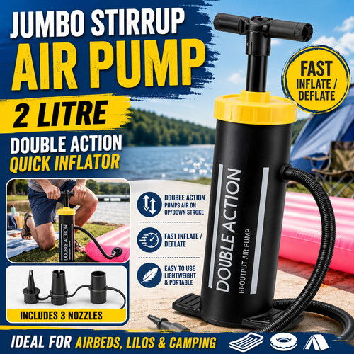 Jumbo stirrup air pump - stirrup,