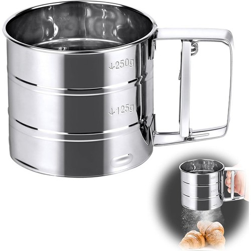 Flour sifter stainless - stainless, steel