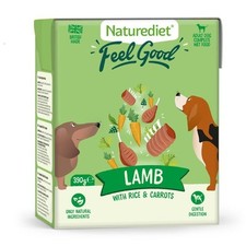 Naturediet Feel Good Wet Dog Food Natural & Nutritionally Balanced Lamb 390g x18