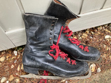 Vintage Leather Ice Skates