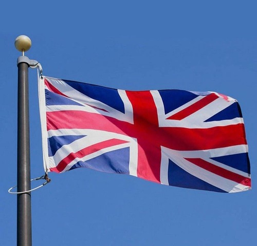 Union jack flag brass eyelets - flag,