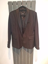 New Look.Ladies Tuxedo Jacket/blazer.Satin Shawl Coller and buttons.Immaculate!