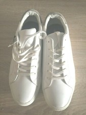 Shoes Trainers Red Herring White Men's Leather Casual Laced Up UK 9 EUR 43