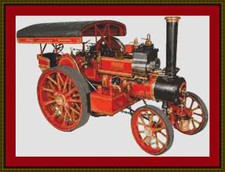 Steam Traction Engine Cross