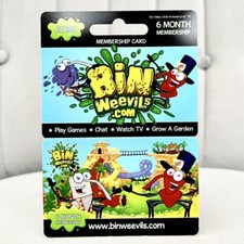 Bin Weevils RARE PROMO Video Game Merchandise Trading Card Retro Vintage Display
