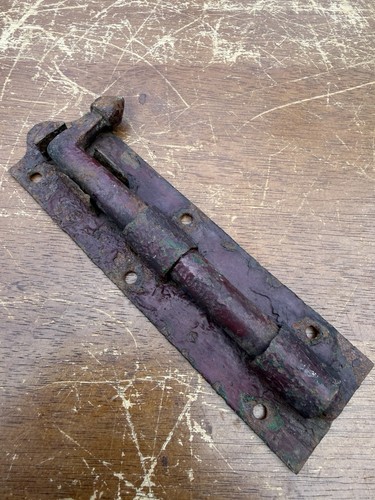 Large victorian iron door lock - victorian,