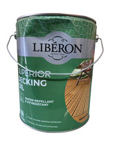 Liberon Superior Decking Oil Medium Oak Water Repellent 5L SALE Dented Tin