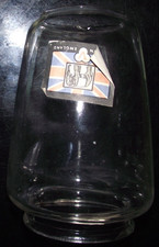 Vintage Veritas Labled 16.5cms Storm Hurricane Oil Lamp Glass Shade. UK ONLY.