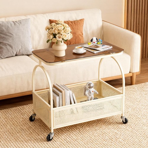 Movable side table with - movable,