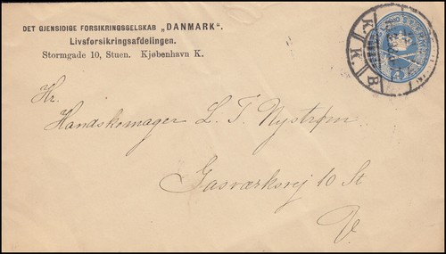 Denmark envelope crown with - crown,
