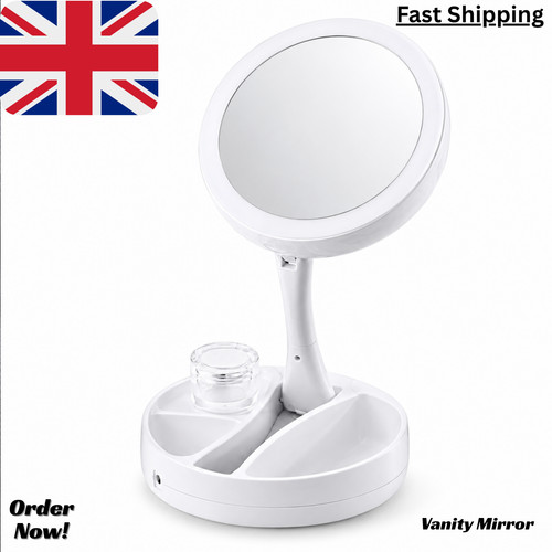 Led makeup vanity mirror with - makeup,