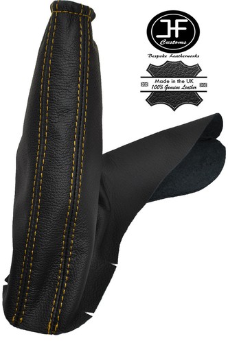 Yellow stitching handbrake - stitching,