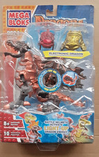 2005 Mega Bloks Dragons 9824 Solaris Dragon Electronic Light Up Collectors Item 