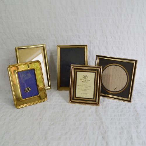 Vintage brass photo frames - vintage,