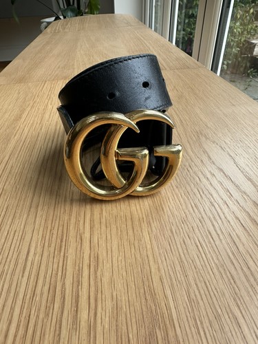 Black gucci leather - gucci, belt