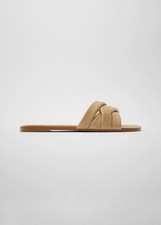 Zara Padded Leather Neutral