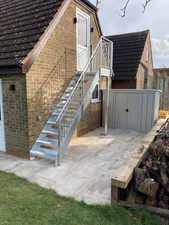 Fire escape staircase /