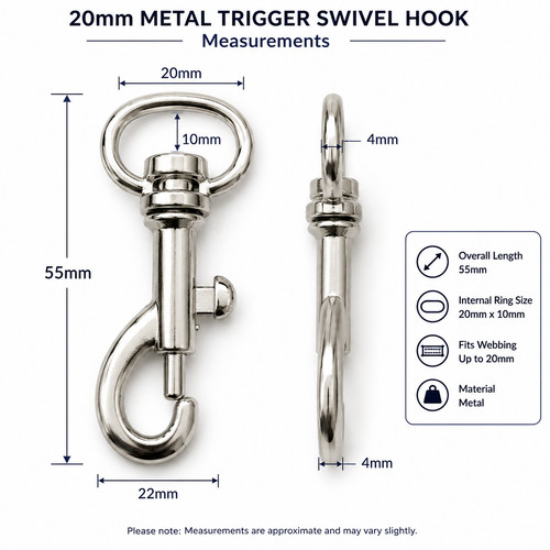 20mm metal trigger swivel - x,