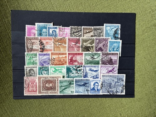 Lot chile stamped from circa - lot,