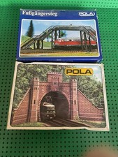 POLA  FOOT BRIDGE N GAUGE , N gauge pola tunnel entrance double track.
