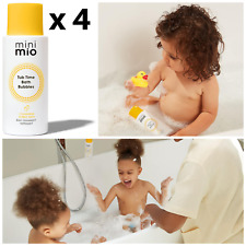 Mini Mio Tub Time Bubble Bath 200ml x 4 TEAR RESISTANT Newborns Babies Toddlers
