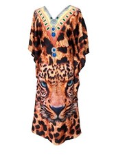 Free Size Kaftan Tunic Top Beach cover up 14,16,18,20,22,24,24