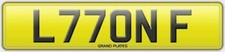 Number plate l77 onf - number,
