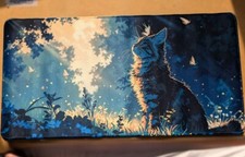 XL Gaming Mouse Pad Desk Mat 60x30cm – Cat at Dust With Butterflies – New UK E5