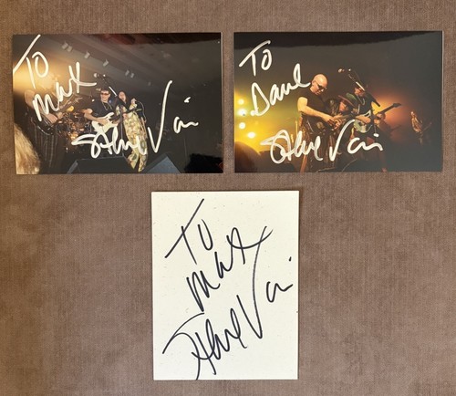 Steve vai signed photo - signed,