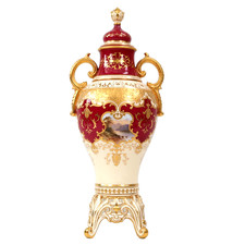 Coalport Vase Cover Lake View