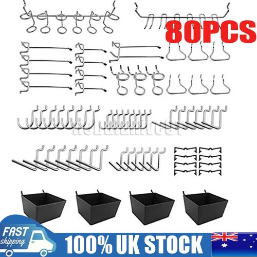 80pcs peg board hooks workshop - 80pcs,