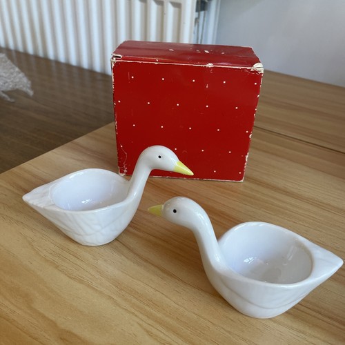 Vintage avon pair geese - pair, egg