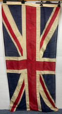 Vintage British Union Jack Flag Large Collectable 185cm x 90cm UK Decor