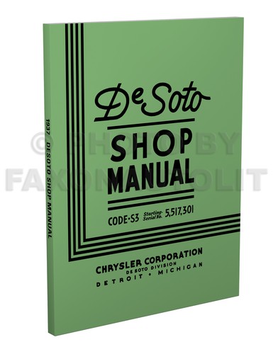 1937 desoto shop manual de - 1937,
