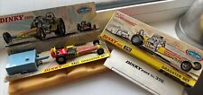 DINKY DRAGSTER SET (FIREBALL SLINGSHOT & STARTER) NHRA BOX & DISPLAY PLINTH 370