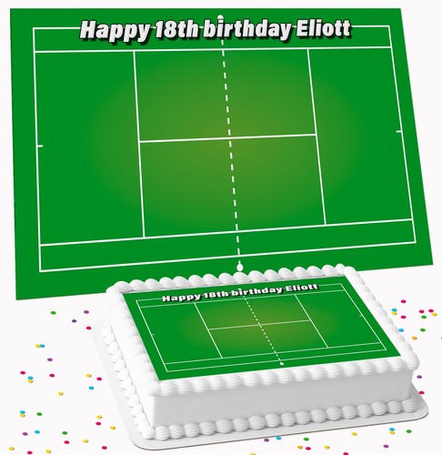 Tennis court birthday party - court,