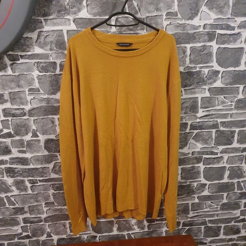 Mens peacocks jumper mustard - peacocks,