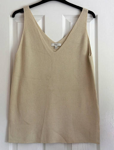 Women ecru knit v neck - women's, v-neck