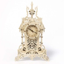 Wooden Desk Clock-3D Wooden