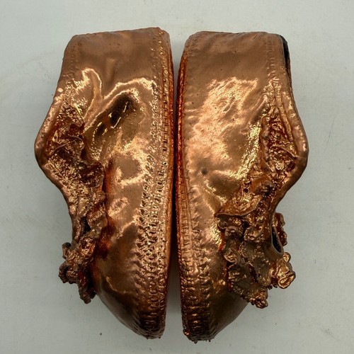 Copper baby shoes first - baby,