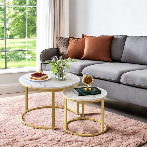 Nesting coffee tables set 2 - coffee, of