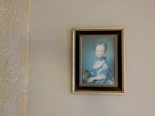 Vintage Hand Painted A Girl